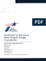 Guidelines For The Use of Steel Piling For Bridge Foundations