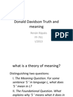 Donald Davidson Truth and Meaning Complete1