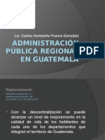 Administracion Publica Regional en Guatemala