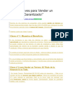 Las 4 Claves para Vender Un Terreno