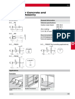 X-C Nails For Concrete and Sand-lime-Masonry: General Information Dimensions Product Data