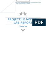 Projectile Motion Lab Report