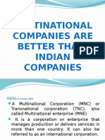 MNC Vs Indian Co