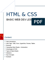 HTML & CSS: Basic Web Dev Lessons