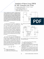 Small-Signal Analysis of Open-Loop PWM Flyback DCDC Converter For CCM