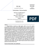 Final FST 101 Exer 3 Carbohydrates: Polysaccharides