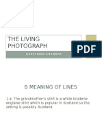 The Living Photograph: Questions Answers