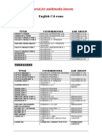 Material For Multimedia Lessons: English Cd-Roms