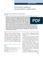 Evaluation of Corticotomy - Facilitated Orthodontics and Piezocision in Rapid Canine Retraction