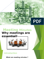 Meeting Minutes