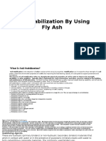 Soil Stabilization by Using: Fly Ash