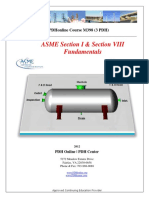 Asme Section I & Section Viii Fundamentals: Pdhonline Course M398 (3 PDH)