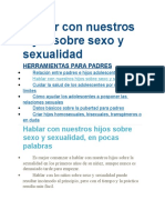 Hablar Con Nuestros Hijos Sobre Sexo y Sexualidad