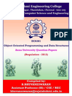 EC6301-OOPs and Data Structures-Anna University-Question Papers