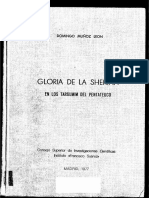 Domingo Munoz Leon, Gloria de La Shekina en Los Targumim Del Pentateuco