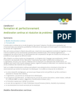 Formation Et Perfectionnement: Amélioration Continue Et Résolution de Problèmes - MESI