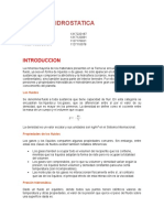 Informe de Presion Hidrostatica