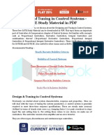 Design and Tuning in Control Systems - GATE Study Material in PDF