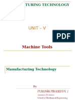 Unit - V: Manufacturing Technology