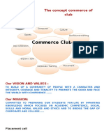 The Concept Commerce of Club