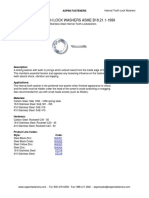 Internal Tooth Lockwasher Specification