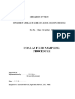 Ogn Ops Chem 014 Coal As Fired Sampling Procedure