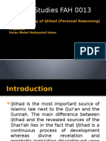 Understanding of Ijtihad (Personal Reasoning)