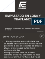 Empastado en Losa y Chaflanes