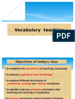 Vocabulary Teaching 2017