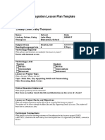 Technology Integration Lesson Plan Template