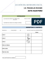 Actas Electorales