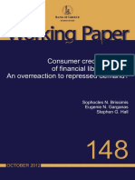 Working Paper: Consumer Credit in An Era of Financial Liberalisation: An Overreaction To Repressed Demand?