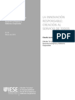 La Innovación Responsable, Creación Al Servicio de Todos PDF