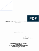 Metodosdeestudiodevidadeanaqueldelosalimentos PDF