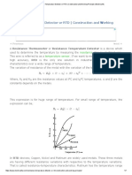 Resistance Temperature Detector or RTD - Construction and Working Principle - Electrical4u