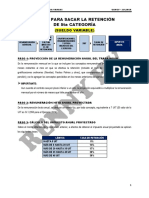 Retención de 5ta Categoría Mensual (Sueldo Variable)