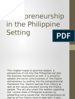 Entrepreneurship in The Philippine Setting