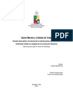 Salud Mental y Calidad de Vida - Estudio Correlacional PDF