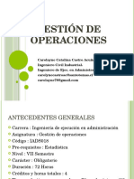 Gestión de Operaciones 1