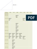 Jadual Class