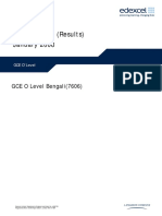 Mark Scheme (Results) January 2008: GCE O Level Bengali (7606)