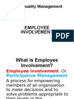 Employee Involvement TQM