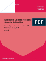 9695 Literature in English Example Candidate Responses Booklet