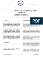 Ripeness Evaluation of Mango Using Image Processing