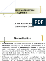 Database Management Systems: Dr. Md. Rakibul Hoque University of Dhaka