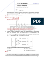 EE GATE 2017 Set I Key Solution