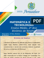 ProfessorAutor-Matemática-Matemática I 2º Ano I Médio-Binômio de Newton