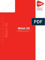 06 - Metálicas 3D Clássico - Memória de Cálculo PDF