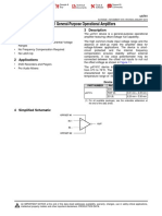 A741 General-Purpose Operational Amplifiers: 1 Features 3 Description