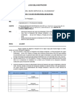 Propuesta de Informe para Reconocimiento de Logros Ambientales 2016